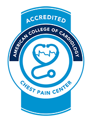 Chest pain center accreditation badge
